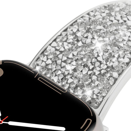 Case-Mate Brilliance - Pasek ze stali nierdzewnej do Apple Watch 38/40/41 mm (Srebrny)