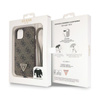 Guess Crossbody 4G Metal Logo - Coque iPhone 13 (marron)