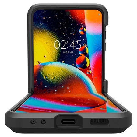 Spigen Tough Armor - Gehäuse für Samsung Galaxy Z Flip 4 (Schwarz)