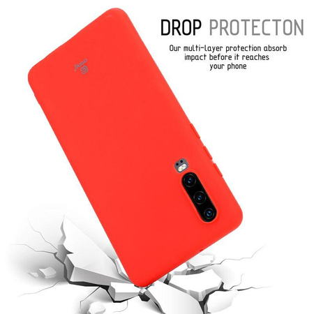 Crong Soft Skin Cover - Etui Huawei P30 (czerwony)