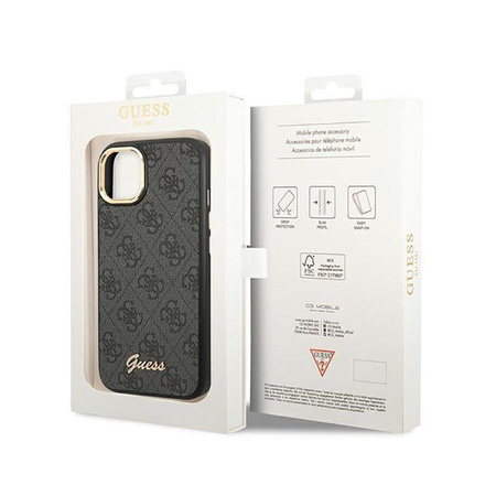 Guess 4G Metal Camera Outline Case - Coque pour iPhone 14 (noir)