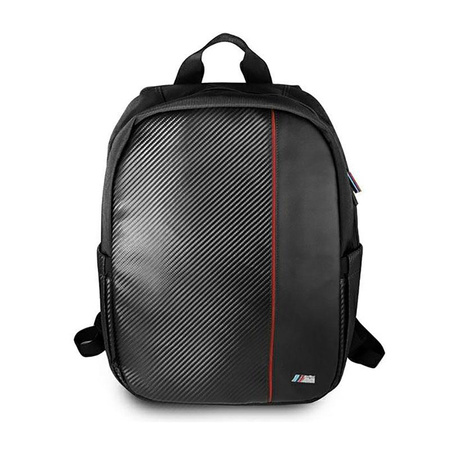 BMW Carbon Red Stripe - 16" Notebook Backpack (black)
