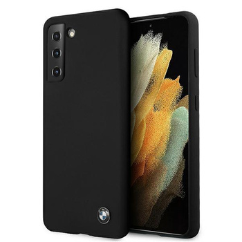 BMW Hardcase szilikon aláírással - tok Samsung Galaxy S21+ (fekete)