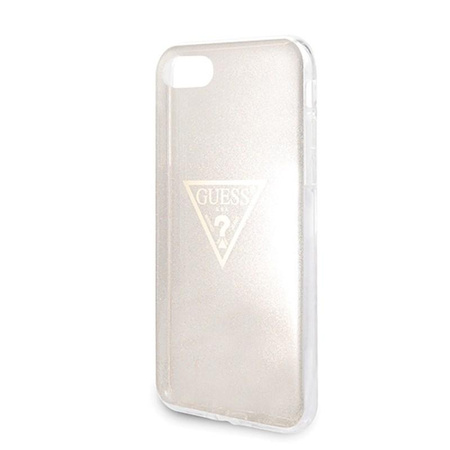 Guess Solid Glitter Triangle - iPhone 8 / 7 Case (Gold)
