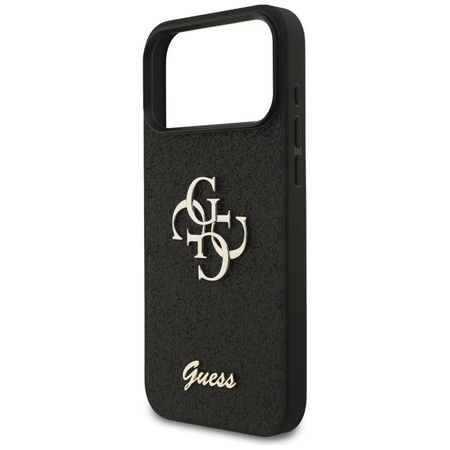 ETUI DO IPHONE 17 PRO MAX CZARNE GUESS ORYGINALNE BROKATOWE ELEGANCKIE