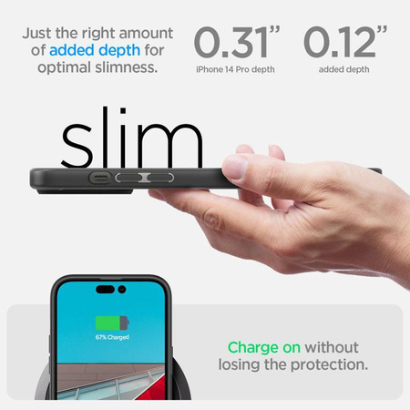 Spigen Ultra Hybrid Matte - Hülle für iPhone 14 Pro (Schwarz matt)