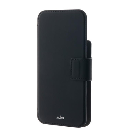 PURO Folio MagSafe Case – Etui iPhone 15 Plus / 14 Plus / 12 Pro Max (czarny)