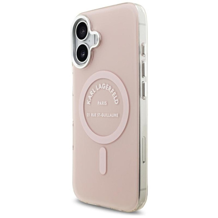 ETUI DO IPHONE 17 do MAGSAFE KARL LAGERFELD ORYGINALNE RÓŻOWE MODNE CASE