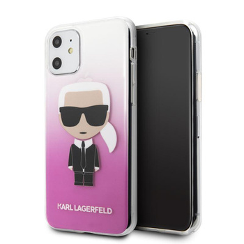 Karl Lagerfeld Iconic Karl Gradient - Coque iPhone 11 (rose)