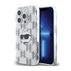Karl Lagerfeld IML Choupette Kopf & Monogramm - iPhone 15 Pro Tasche (Transparent)