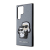 Karl Lagerfeld NFT Saffiano Karl & Choupette - pouzdro pro Samsung Galaxy S23 Ultra (šedé)