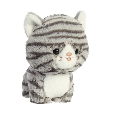 Teddy Pets - Plush Toy / Cuddle Toy Cat Grey Tabby 17 cm
