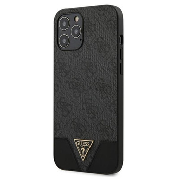 Guess 4G Triangle Kollektion - iPhone 12 Pro Max Tasche (grau)