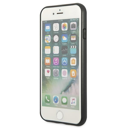 Guess 4G Metall Gold Logo - Hülle für iPhone SE 2022 / SE 2020 / 8 / 7 (braun)