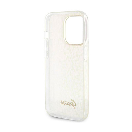 Guess IML Faceted Mirror Disco Iridescent - iPhone 15 Pro Case (pink)