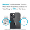 Speck Presidio Perfect-Clear with Glitter - Coque pour iPhone 14 Plus avec revêtement MICROBAN (transparent / or pailleté)