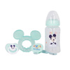 Mickey Mouse - Baby set (bottle by pacifier 240ml, anatomical pacifier, teether, teether holder) (Cool)