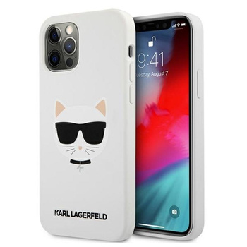 Karl Lagerfeld Choupette Head Silicone - iPhone 12 Pro Max Case (white)