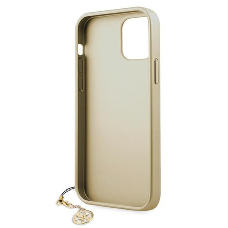 Guess 4G Charms Collection - Coque pour iPhone 12 / iPhone 12 Pro (gris)