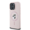 Karl Lagerfeld Silikon Karl & Choupette Ring MagSafe - iPhone 16 Pro Max Hülle (rosa)