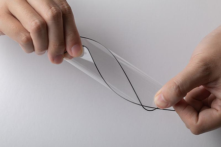 Moshi AirFoil Pro - Flexible hybrid glass iPhone 12 / iPhone 12 Pro (black frame)