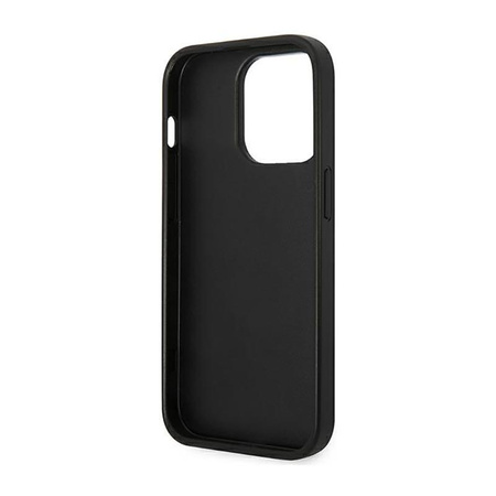 Karl Lagerfeld Monogram Stripe - Etui iPhone 14 Pro Max (szary)