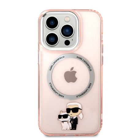 Karl Lagerfeld IML NFT Karl & Choupette Magsafe - iPhone 14 Pro Max Tasche (rosa)