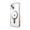 Speck Presidio Perfect-Clear ClickLock & MagSafe - Etui iPhone 16e / iPhone 15 / iPhone 14 / iPhone 13 (Clear / Chrome Finish / Serene Silver)