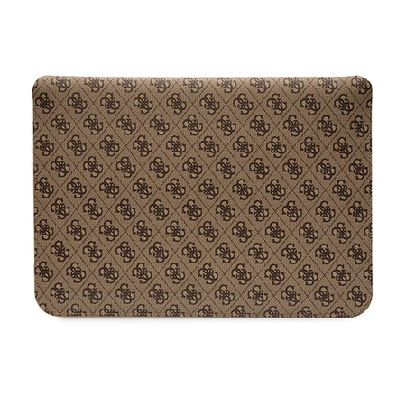 Guess 4G csíkos fém logós számítógép tok - 14" notebook tok (barna)
