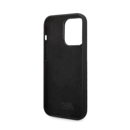 Karl Lagerfeld Silicone NFT Ikonik - pouzdro pro iPhone 14 Pro (černé)
