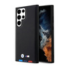 BMW Leather Hot Stamp Tricolor - Étui Samsung Galaxy S23 Ultra (noir)