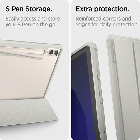 Spigen Ultra Hybrid Pro - Étui pour Samsung Galaxy Tab S9+ 12.4"(Gris)