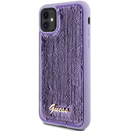Guess Sequin Script Metal - iPhone 11 tok (lila)