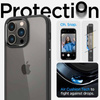 Spigen Ultra Hybrid - Hülle für iPhone 14 Pro (Schwarz)