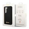 Guess Silicone Script Metal Logo - Case for Samsung Galaxy S23+ (Black)