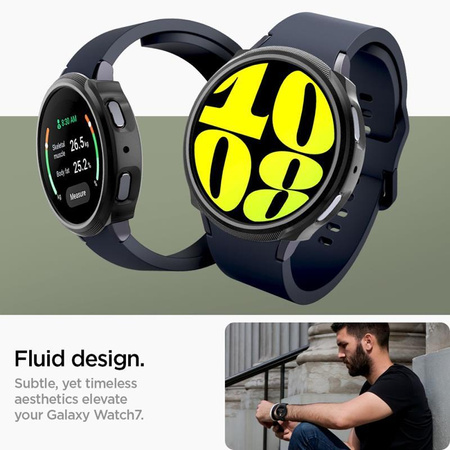 Spigen Liquid Air - tok Samsung Galaxy Watch 7 40 mm-es órához (matt fekete)