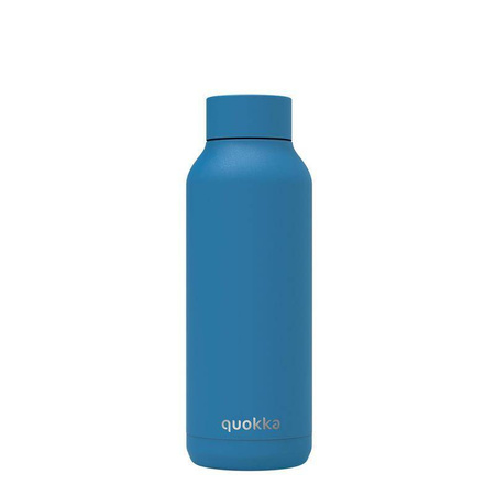 Quokka Solid - Stainless steel double wall vacuum insulated water bottle, portable thermos 630 ml  (Bright Blue)(Powder Coating)