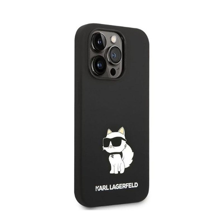 Karl Lagerfeld Silikon NFT Choupette - iPhone 14 Pro Max Tasche (schwarz)