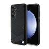 BMW Signature Leather Crossing Lines Pattern - Case for Samsung Galaxy S24 (black)