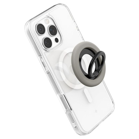 Spigen Nano Pop MagSafe Phone Ring - Porte-doigt magnétique avec fonction de support (gris truffe)