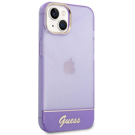 Guess Translucent - Case for iPhone 14 Plus (Purple)