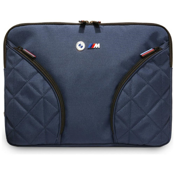 Tasche in nylon BMW e logo in metallo - Custodia per notebook da 14" (blu navy)