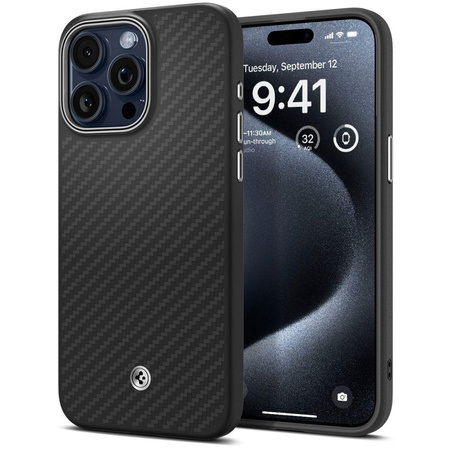 Spigen Enzo Aramid MagSafe - iPhone 15 Pro Case (Black)