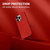 Crong Color Cover Liquid Silicone hülle für iPhone 13 Pro (rot)