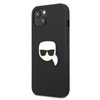 Karl Lagerfeld PU Leder Karl's Head Metall - iPhone 13 Tasche (schwarz)
