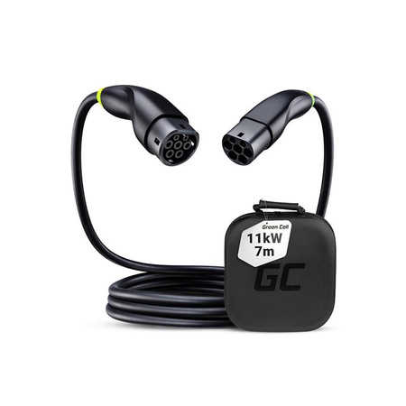 Green Cell - GC Snap Type 2 EV töltőkábel 11kW 7m 16A Tesla Model Y / 3 / S / X, Kia EV6, VW ID, Kia EV6 modellekhez.4 / ID.5, BMW i4 / iX, Ford Mach-E