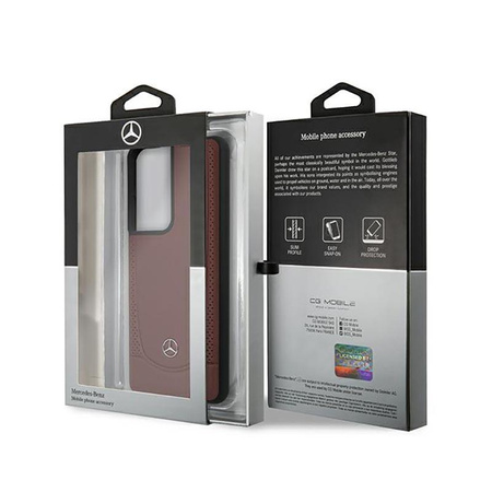 Mercedes Leder Urban Line - Samsung Galaxy S21 Ultra Tasche (rot)