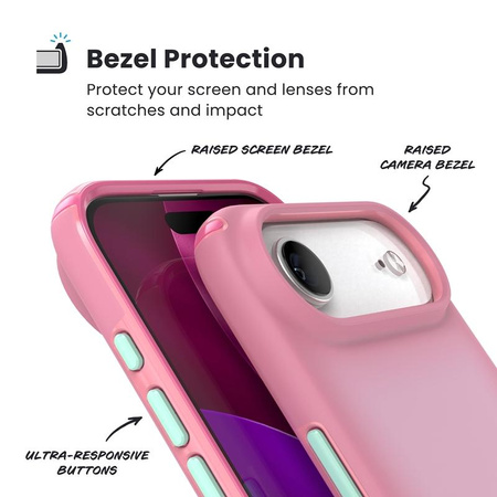 Speck Presidio Lux MagSafe - Pouzdro iPhone Air (Ibis Pink / Dark Ibis / Kanon Green)