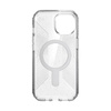 Speck Presidio Lux Grip ClickLock & MagSafe - Case iPhone 16e / iPhone 15 / iPhone 14 / iPhone 13 (Clear / Platinium Glitter / Chrome Finish / Serene Silver)