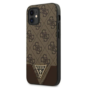 Guess 4G Triangle Kollektion - iPhone 12 mini Tasche (braun)